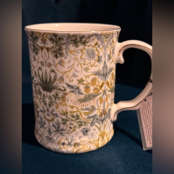 Morris & Co. Fine China Mug Yellow Green Blue Gold Floral William Morris - Picture 4 of 6
